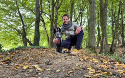 Florian Weiss mit seiner Hündin Thalia